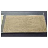 1942 Philippines Guerilla Issue 5 Pesos Note