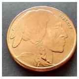 Buffalo 1 oz Copper Round