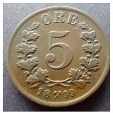 1899 Norway 5 Ore