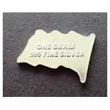 American Flag 1 Gram Silver