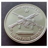 Molon Labe/Come and Take It 1 oz Silver Round