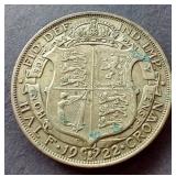 1922 United Kingdom Silver Half Crown