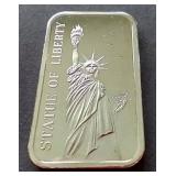 Statue of Liberty 1 oz Silver Bar
