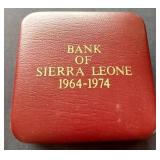 1974 Sierra Leone Silver Commemorative 1 Leone