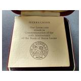 1974 Sierra Leone Silver Commemorative 1 Leone