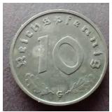 1942 Germany Third Reich 10 Pfennig
