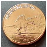 Spinosaurus 1 oz Copper Round