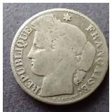 1895 France Silver 50 Centimes