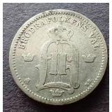 1898 Sweden Silver 25 Ore