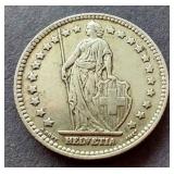 1940 Switzerland Silver 1 Franc