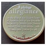 Eagle/Pledge of Allegiance 1 oz Silver Round