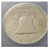1957-D Franklin Half Dollar - ICG MS65