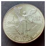 1984 Mexico 1 oz Silver Libertad - Early Year!