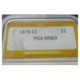 1878-CC Morgan Dollar - PGA MS63