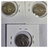 Nine Different Buffalo Nickels