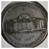 9 different types of silver war nickels: 1943 - P, D, S; 1944 - P, D, S; and 1945 - P, D, S.