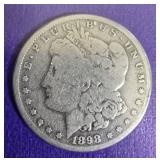 1898-S Morgan Silver Dollar Collector Series in Sleeve.
