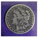 1899-O Morgan Silver Dollar Collector Series in Sleeve.