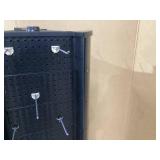 Three-Sided Pegboard Retail Display On Casters 61"x21" (Minor Damage)