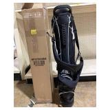 Costway Golf Stand Cart Bag with 4 Way Divider Carry Organizer Pockets