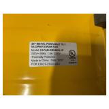 Tornado 24" High Velocity Metal Portable Tilt Blower Drum Fan - Yellow - 8540 CFM - UL