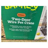 Boots & Barkley 2 Door Wire Collapsible Dog Crate - S - Black - 24 Inches (L), 20 Inches (H) x 18 Inches (W)