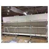 Commercial Garment Rack Double Rail On Casters 179"x72"x23"