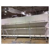 Commercial Garment Rack Double Rail On Casters 179"x72"x23"