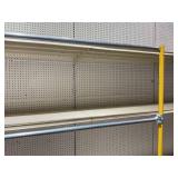 Commercial Garment Rack Double Rail On Casters 37.5"x66.5"x20"