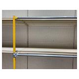 Commercial Garment Rack Double Rail On Casters 37.5"x66.5"x20"
