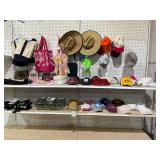 LOT OF Assorted Totes, Hats, & Handbags