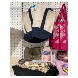 LOT OF Assorted Totes, Hats, & Handbags