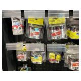 LOT OF Assorted Reading Glasses, Pizza Cutters, Garden Tips, Handwarmers, & Batteries