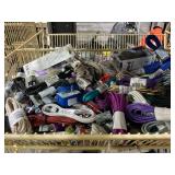 LOT OF Assorted Chargers, Earbuds, & Extension Cords