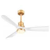 Ceiling Fan 52' White and Gold $119.99 Retail - Brand New Ceiling Fan 52' White and Gold $119.99 Retail - Brand New