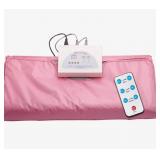 Sauna Blanket Portable Far Infrared 95 to 176 Degrees Adjustable Pink $138.99 Retail - Brand New Sauna Blanket Portable Far Infrared 95 to 176 Degrees Adjustable Pink $138.99 Retail - Brand New
