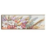 Colorful Flower Framed Canvas 13.5' x 40' $69.99 Retail - Brand New Colorful Flower Framed Canvas 13.5' x 40' $69.99 Retail - Brand New