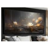 Floral Canvas Modern Wall Decor 24' x 48' $116.99 Retail - Brand New Floral Canvas Modern Wall Decor 24' x 48' $116.99 Retail - Brand New