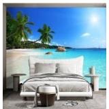 Peel and Stick Wall Beach Mural 108' by 160' $99.99 Retail - Brand New Peel and Stick Wall Beach Mural 108' by 160' $99.99 Retail - Brand New