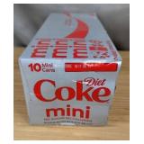 Diet Coke Mini 10 Pack - Brand New Diet Coke Mini 10 Pack - Brand New
