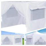 4 Piece Canopy Sidewalls 10ft x 10ft White $59.99 Retail - Brand New 4 Piece Canopy Sidewalls 10ft x 10ft White $59.99 Retail - Brand New