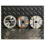 WORX 3-3/8 in Circular Saw Blades Set - 24T, 60T & 4-TEETH HSS 85mm WORX 3-3/8 in Circular Saw Blades Set - 24T, 60T & 4-TEETH HSS 85mm