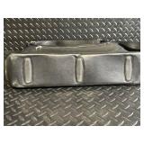 TUMI Leather Messenger Bag - Black Crossbody With Front Flap TUMI Leather Messenger Bag - Black Crossbody With Front Flap