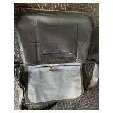 TUMI Leather Messenger Bag - Black Crossbody With Front Flap TUMI Leather Messenger Bag - Black Crossbody With Front Flap