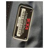 TUMI Leather Messenger Bag - Black Crossbody With Front Flap TUMI Leather Messenger Bag - Black Crossbody With Front Flap