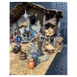 Nativity Scene Display with Stable & Village Accessories - 28 Inch Base Nativity Scene Display with Stable & Village Accessories - 28 Inch Base