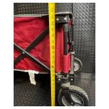 ULINE Folding Wagon - Red Collapsible Utility Cart with Telescoping Handle ULINE Folding Wagon - Red Collapsible Utility Cart with Telescoping Handle