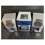 AIWA CX-NAJ54 CD-R/W Playback Digital Audio System w/ 2 Speakers AIWA CX-NAJ54 CD-R/W Playback Digital Audio System w/ 2 Speakers