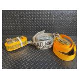 Kinedyne Ratchet Tie-Down Straps (Lot of 3) - 1000 LBS WLL Kinedyne Ratchet Tie-Down Straps (Lot of 3) - 1000 LBS WLL