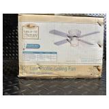 Turn of the Century 42-inch Low Profile Ceiling Fan (Eros) White with Opal Light - Model 355-4427 Turn of the Century 42-inch Low Profile Ceiling Fan (Eros) White with Opal Light - Model 355-4427